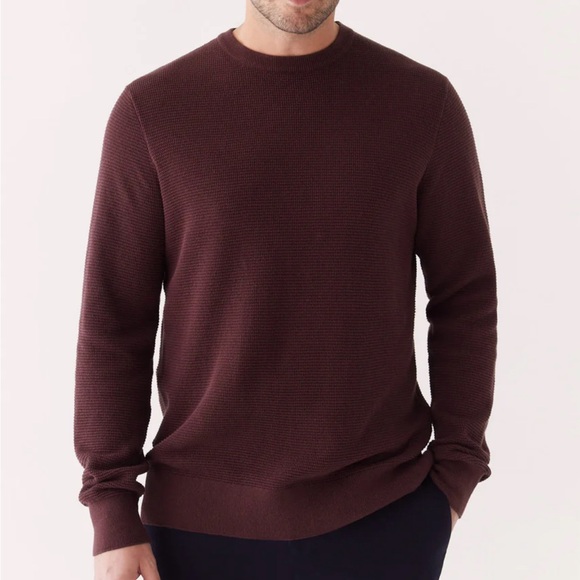 NWT - Frank & Oak Men’s Waffle Knit Organic Cotton Sweater - Size XL - Picture 2 of 11